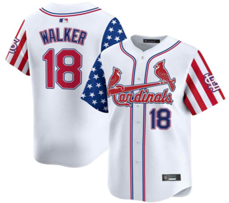 Men 2026 St.Louis Cardinals #18 Walker white Nike MLB Jersey 0822001->st.louis cardinals->MLB Jersey